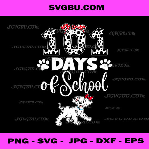 101 Days Of School Dog PNG, Dalmatian Puppy PNG, Student Holiday PNG