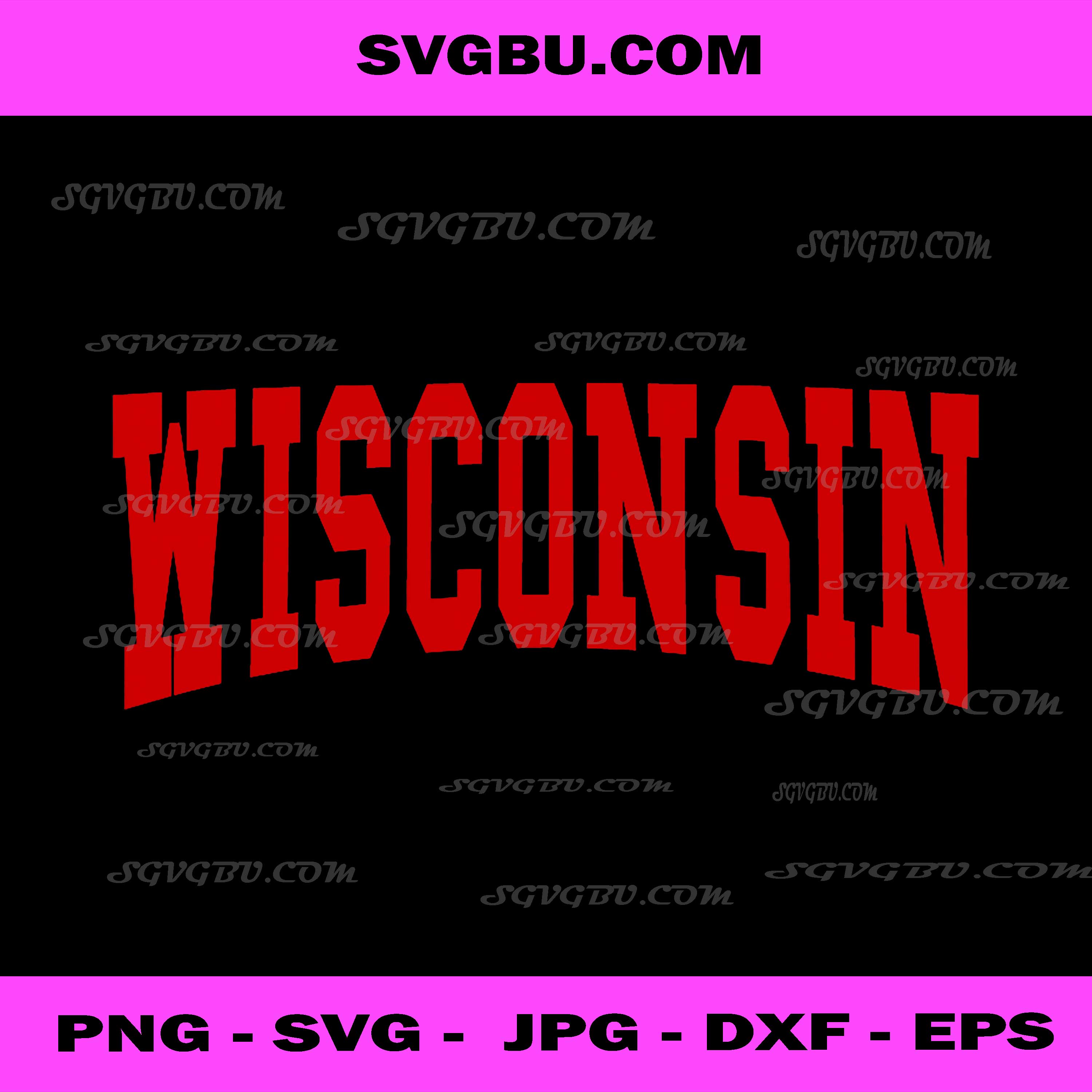 Wisconsin PNG, Trendy State, Retro Vintage PNG