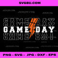 Game Day Basketball PNG, Lightning Sport Player Coach Supporter Design