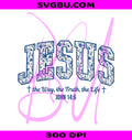 Jesus Floral PNG, The Way The Truth PNG, Yeshua Christian PNG