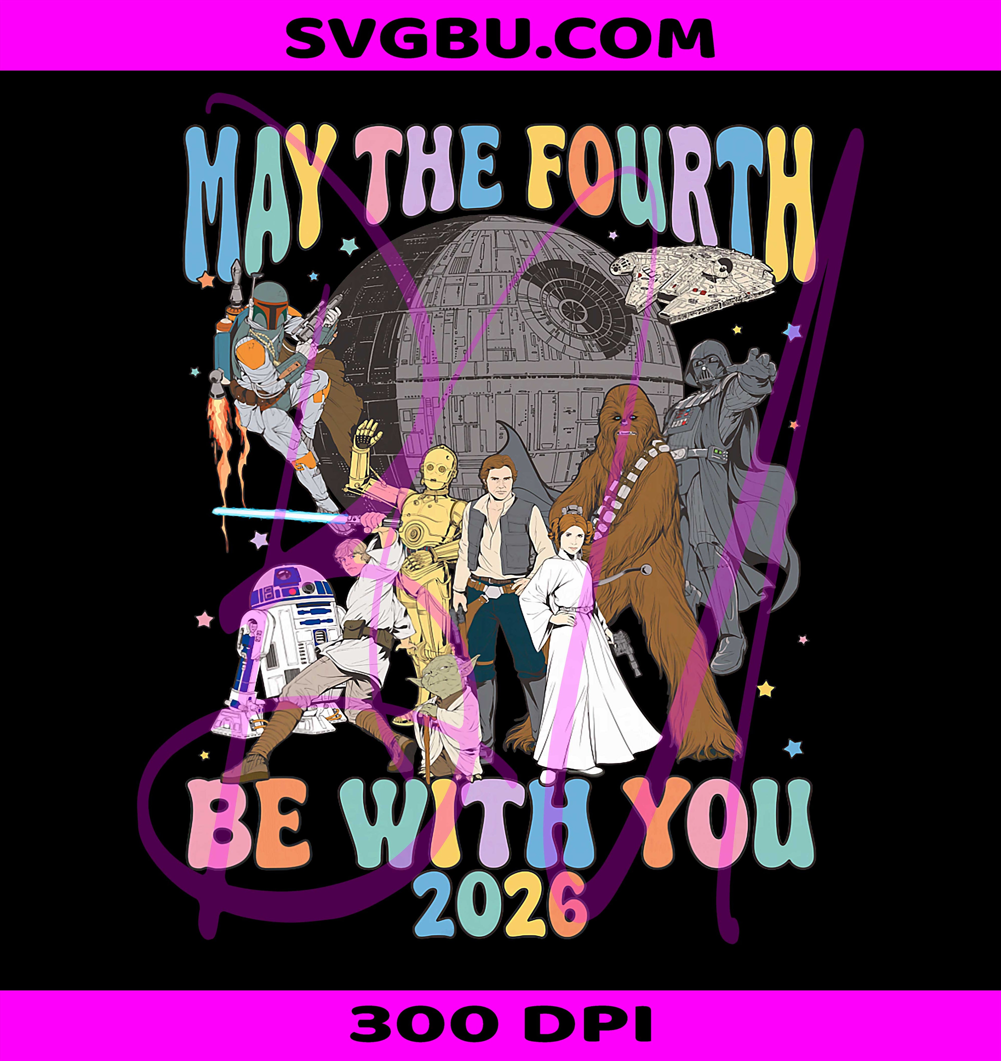 Star Wars May The Fourth Be With You PNG, Star Wars May The 4th 2026 PNG