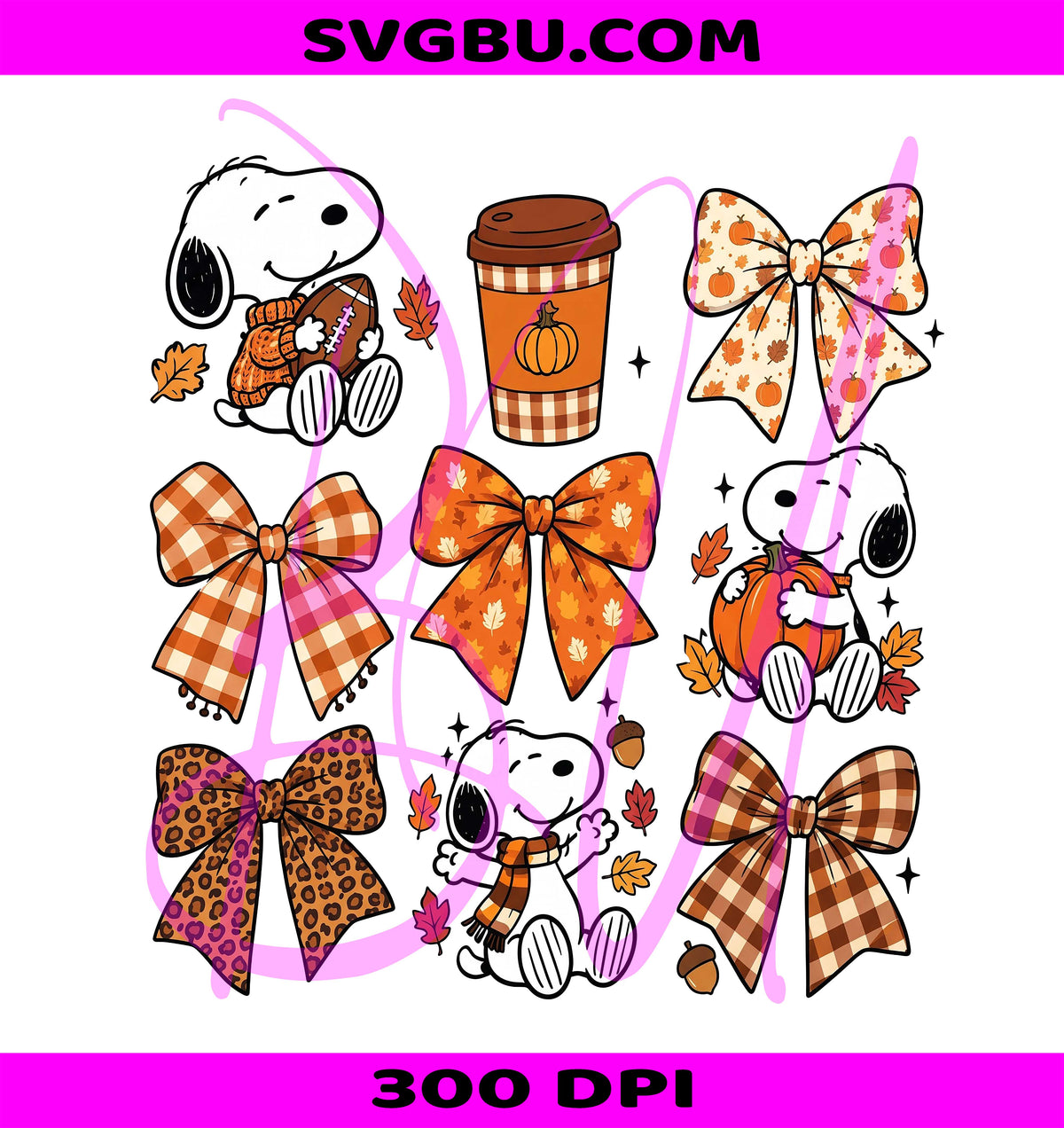 Snoopy Fall PNG, Snoopy Pumpkin PNG, Autumn Peanuts PNG