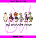 Spooky Goose PNG, Retro Halloween Goose PNG, Skeleton Goose PNG