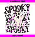 Retro Spooky Polka Dots PNG, Halloween Ghost Trio PNG, Halloween Ghost Boo PNG