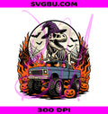 Monster Truck Dino PNG, Skeleton T Rex PNG, Halloween Truck PNG