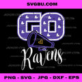 Go Raven Team Spirit PNG Design for Fans Youth and Supporters
