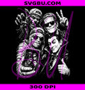 Selfie Retro Monsters PNG, Spooky Killers PNG, Horror Movie PNG