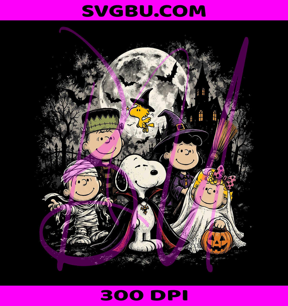 Snoopy Halloween PNG, Peanuts Spooky PNG, Trick Or Treat Snoopy PNG