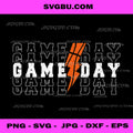 Game Day Basketball PNG, Sports Lightning Bolt PNG, Hoops Game Day PNG