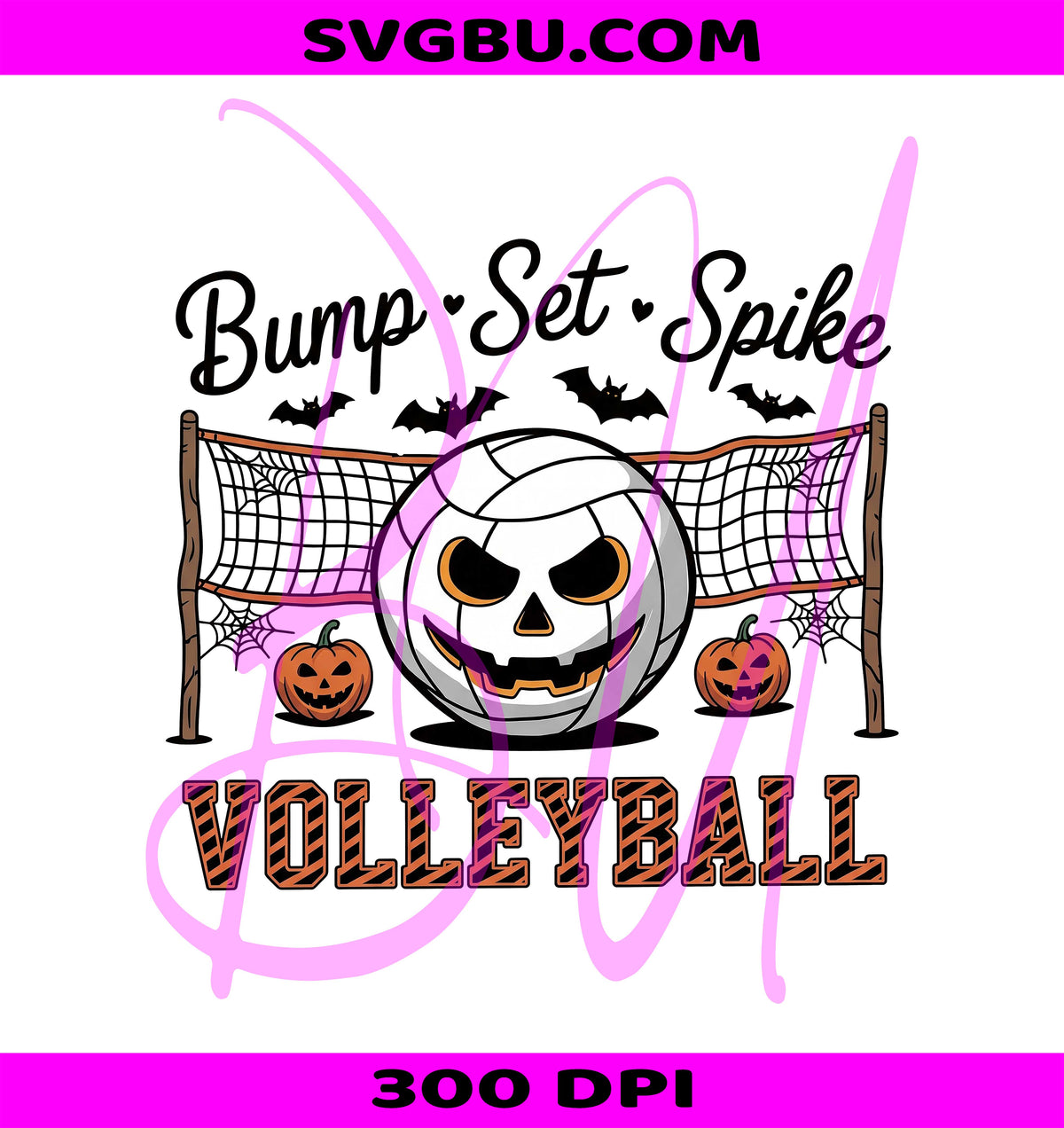 Halloween Volleyball PNG, Spooky Jack O Lantern PNG, Halloween Sports PNG