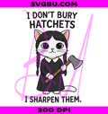 Spooky Halloween Cat PNG, Gothic Cat PNG, Wednesday Black Cat PNG