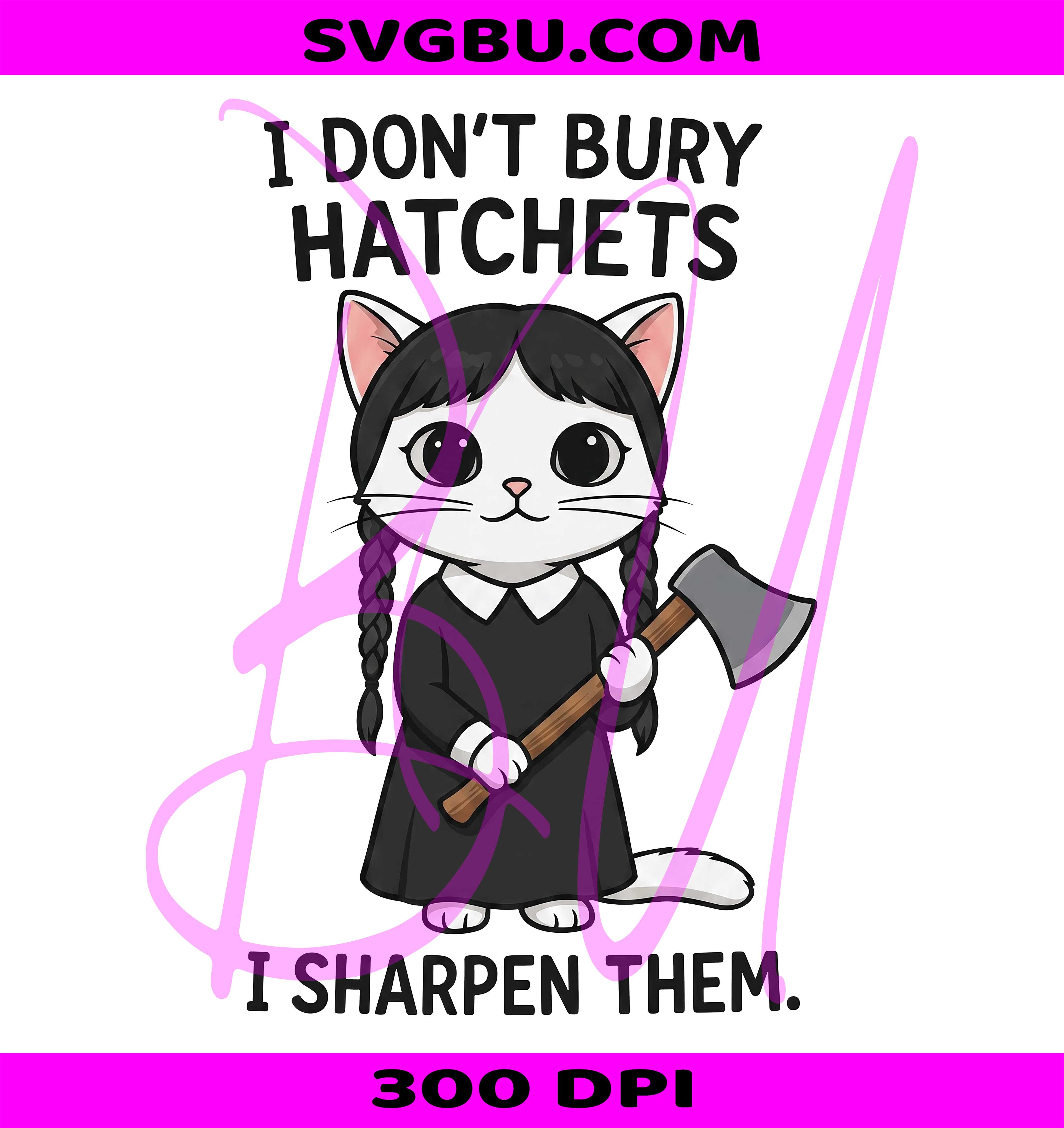 Spooky Halloween Cat PNG, Gothic Cat PNG, Wednesday Black Cat PNG