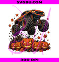 Monster Truck Halloween PNG, Pumpkin Smash PNG, Spooky Truck PNG