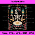 Funny Tarot Drummer Music Lover PNG, Retro Band Sarcastic PNG