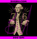 Vintage Six Seven PNG, George Washington 6 7 PNG, George Washington PNG