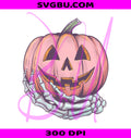 Skeleton Hands Pumpkin PNG, Funny Halloween PNG, Pumpkin Sublimation PNG