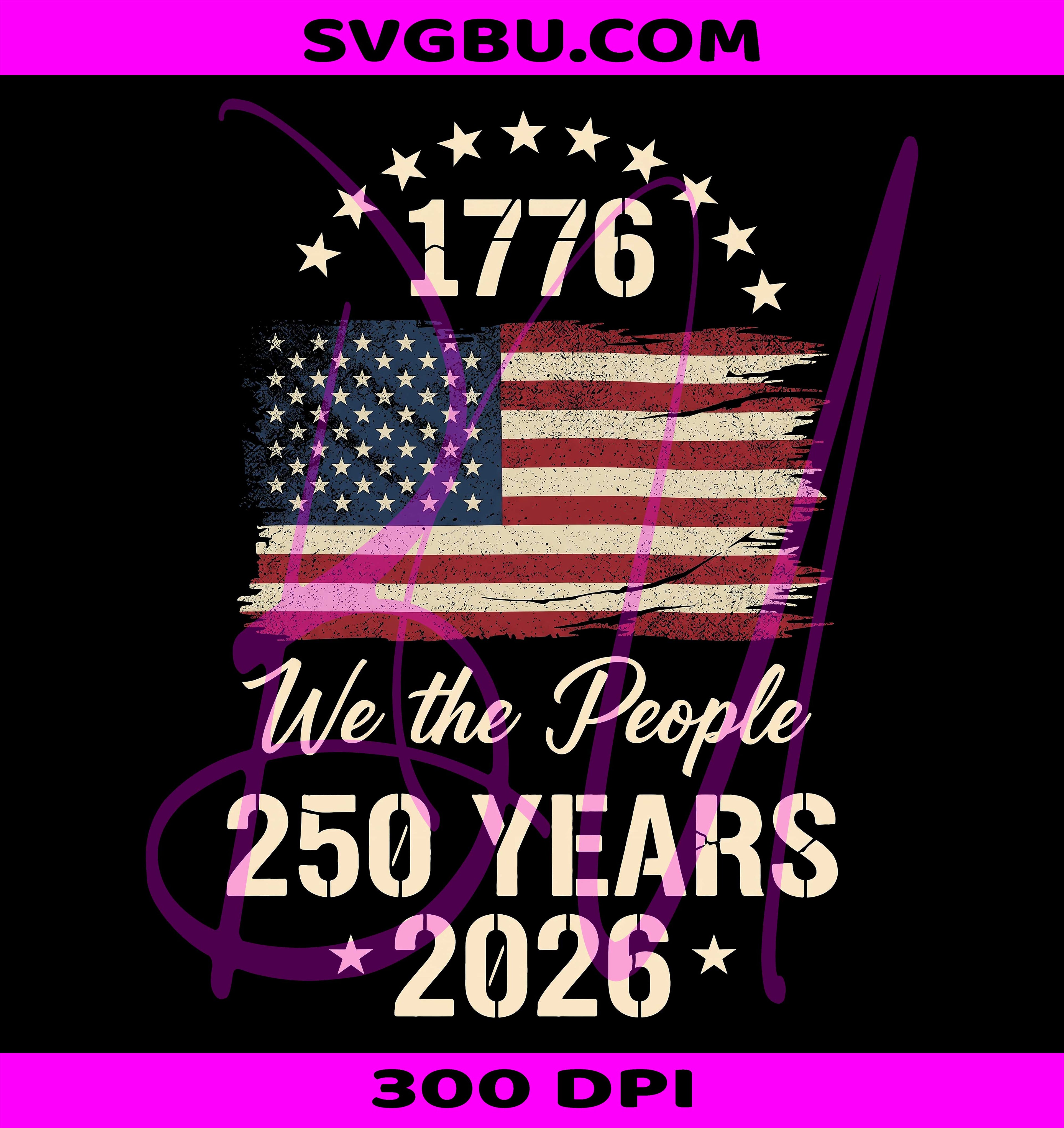 USA 250 PNG, America 250 Anniversary PNG, 1776 2026 Patriotic PNG