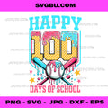 Happy 100 Days Of School PNG, Baseball Lover PNG, Student Sports PNG