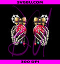 Skeleton Hands Christmas Ornaments PNG, Funny Christmas Design PNG