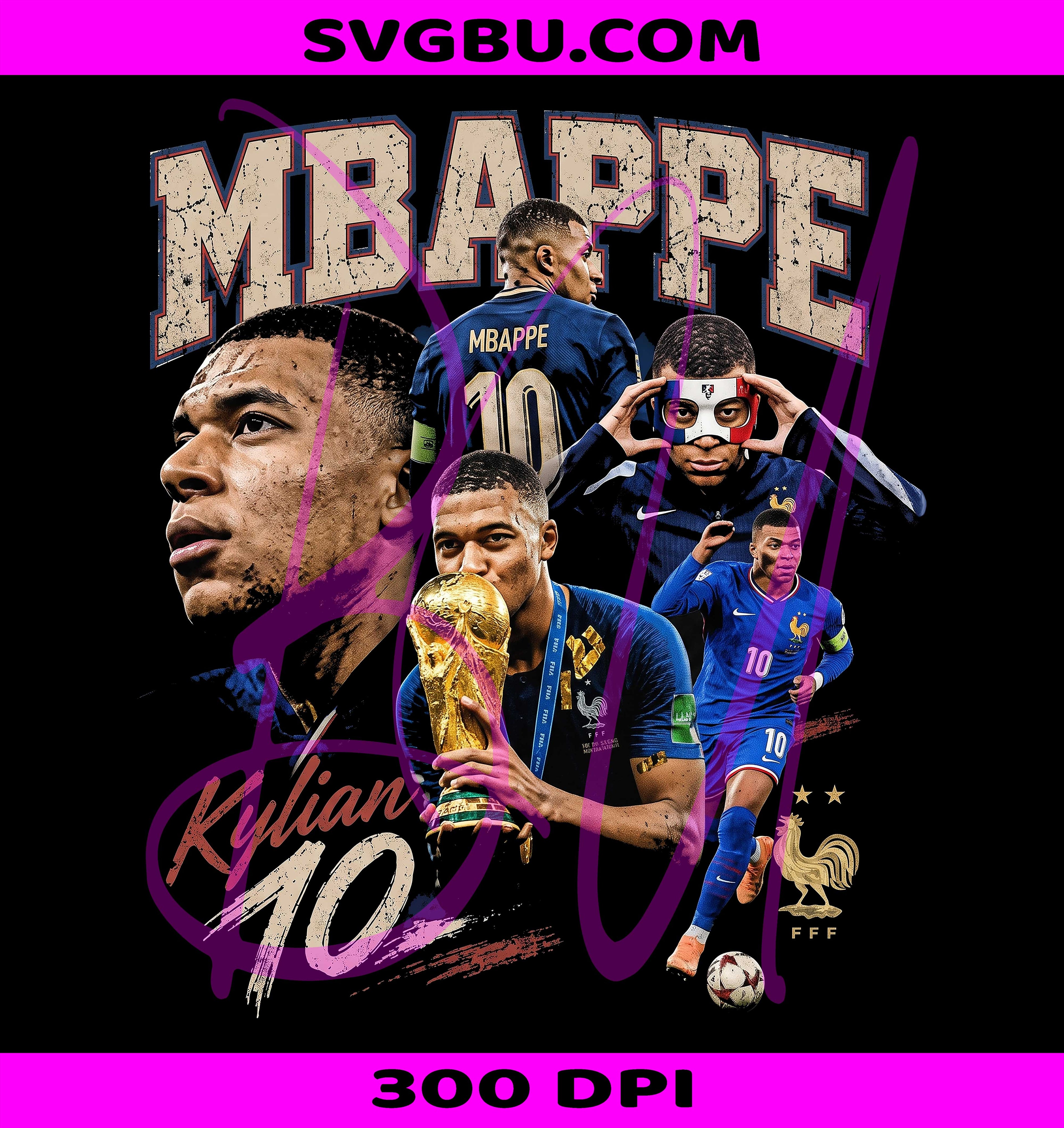 Kylian Mbappe 10 PNG, Mbappe World Cup PNG, Kylian Mbappe France PNG