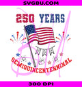 USA 250 Years PNG, Semiquincentennial PNG, Patriotic USA Flag PNG