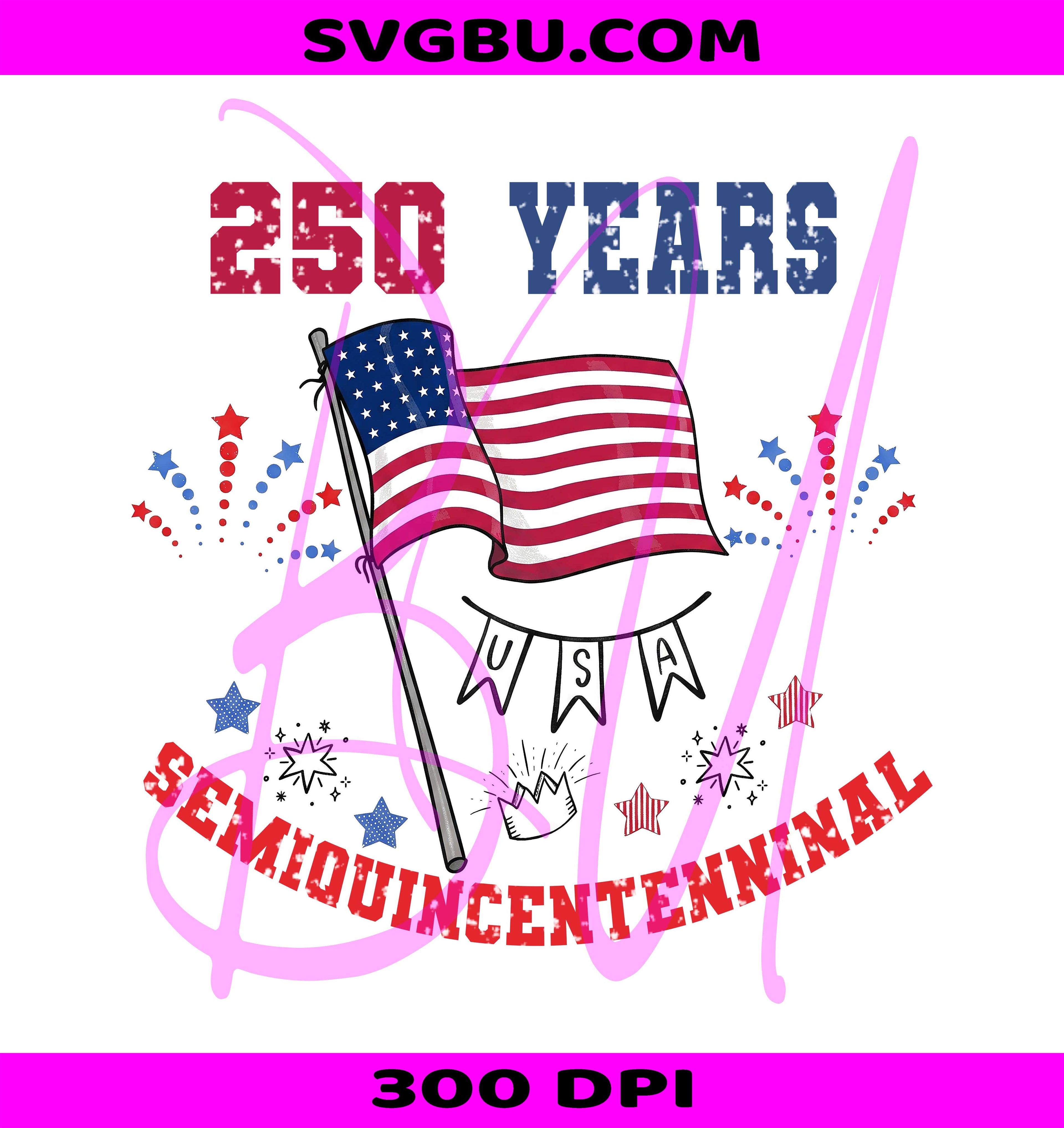 USA 250 Years PNG, Semiquincentennial PNG, Patriotic USA Flag PNG