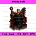 Nuclear Warrior President Battle Armor PNG, Epic Political Art PNG
