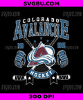 Colorado Avalanche, 1995 Hockey Team Sports Design PNG