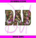 Bass Fishing Dad Letters PNG, Camo Father Fishing Design PNG