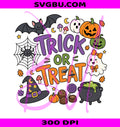 Trick Or Treat PNG, Cute Halloween PNG, Ghost Pumpkin PNG