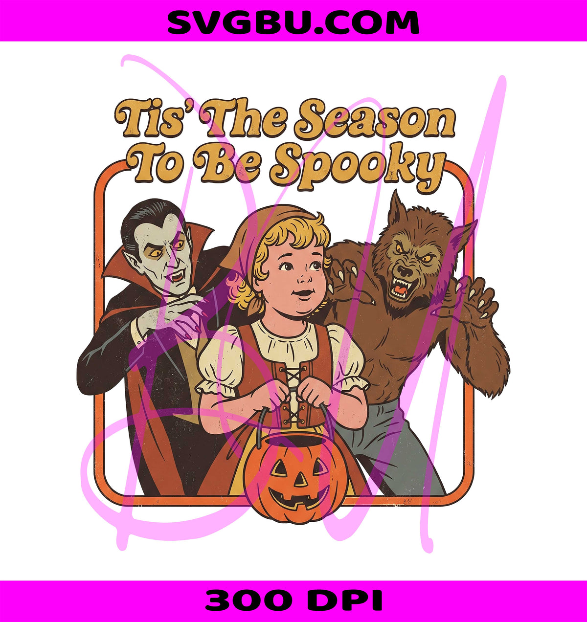 Tis The Season To Be Spooky PNG, Retro Spooky PNG, Funny Halloween PNG