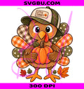 Turkey Thanksgiving PNG, Cute Fall Turkey PNG, Camo Bow Turkey PNG
