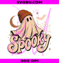Spooky Ghost PNG, Beanie Ghost PNG, Halloween Moon PNG