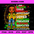 Black History PNG, I Am Black Child African American
