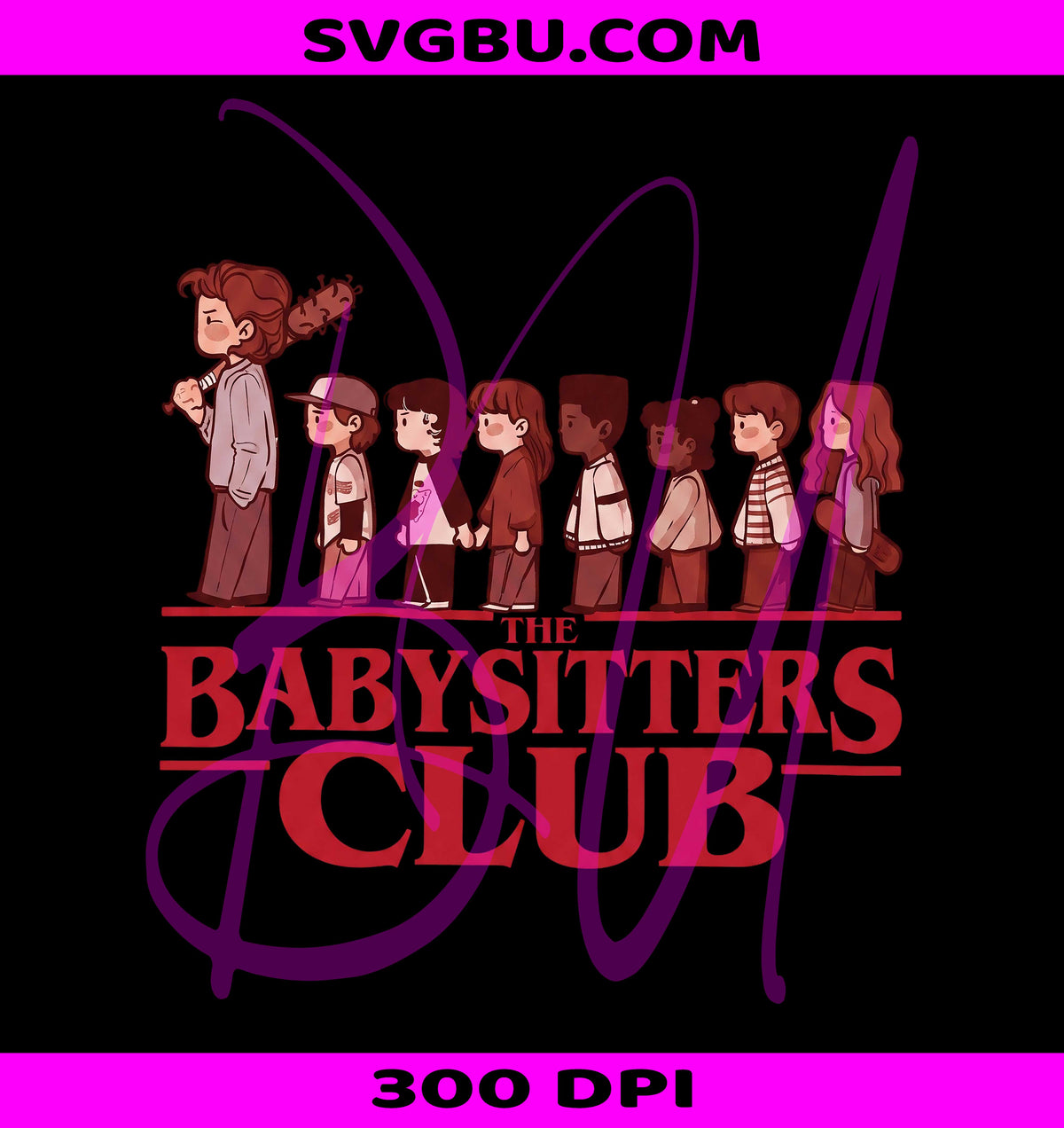 The Babysitters Club PNG, Horror Movie Characters PNG, 80s Fan PNG