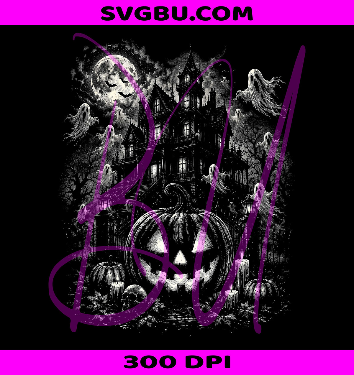 Vintage Halloween PNG, Retro Distressed Ghost PNG, Halloween Pumpkin PNG