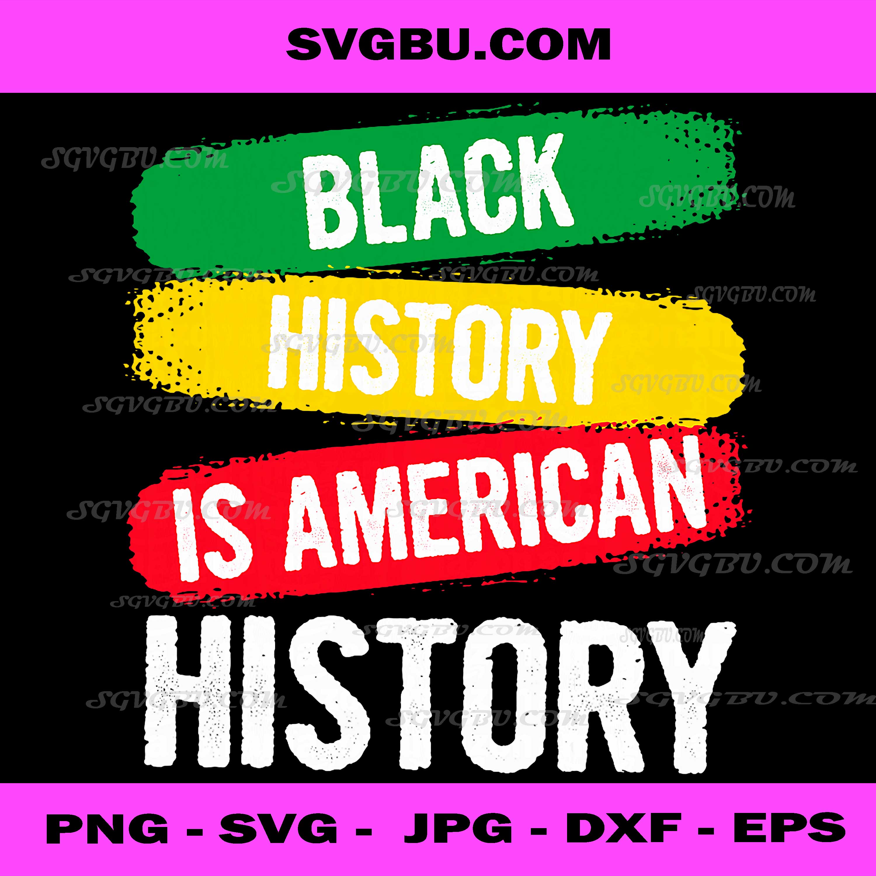 Black History is American, History Patriotic African American PNG