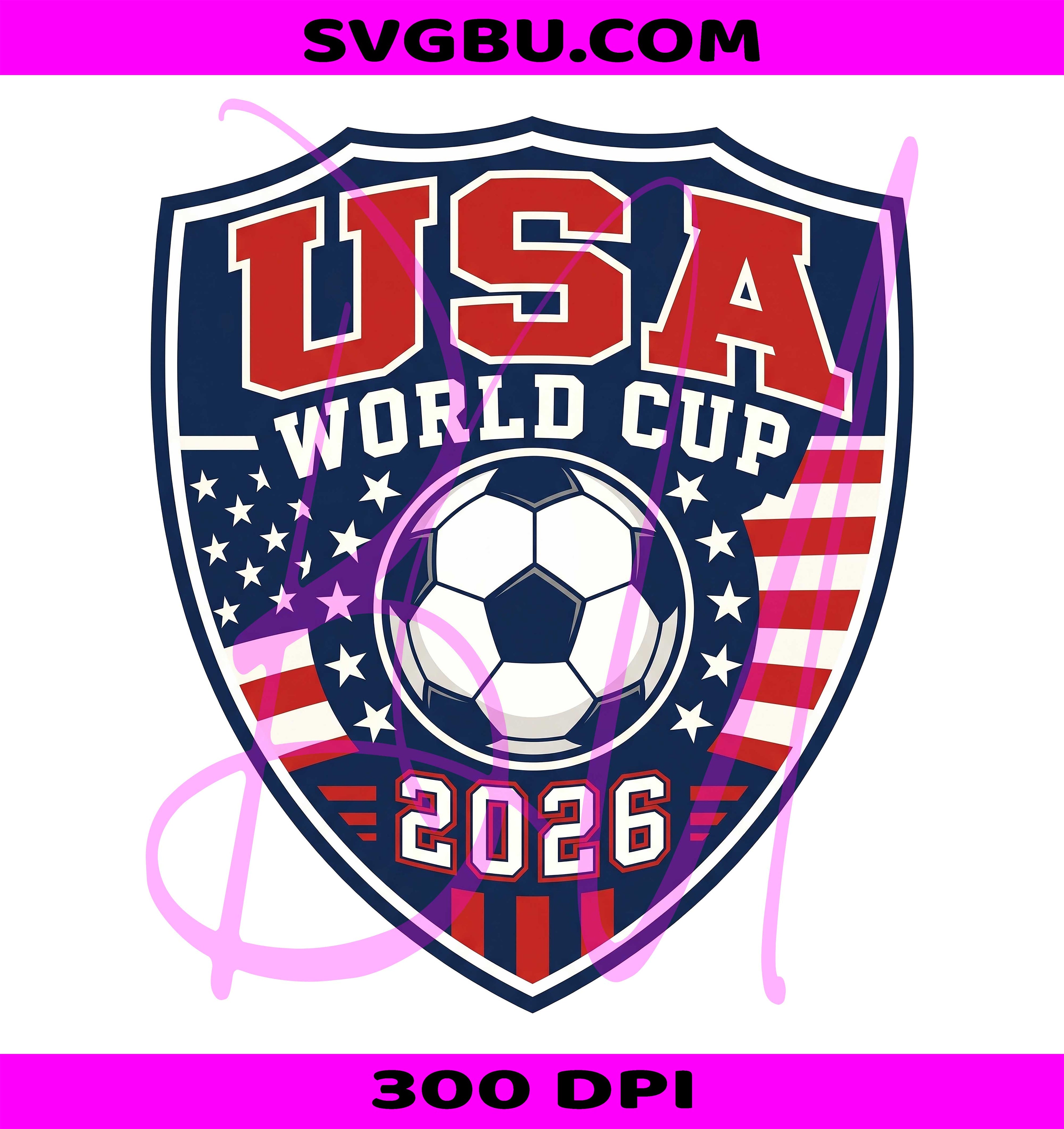 USA World Cup 2026 PNG,USA Soccer Fan PNG,Patriotic Football Design PNG