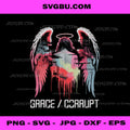 Hip Hop Angel Vintage Edgy Y2K Backprint PNG, Streetwear Angel PNG