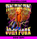 Tung Tung Tung John Pork Is Calling PNG, Y2K Bootleg Dih Meme PNG