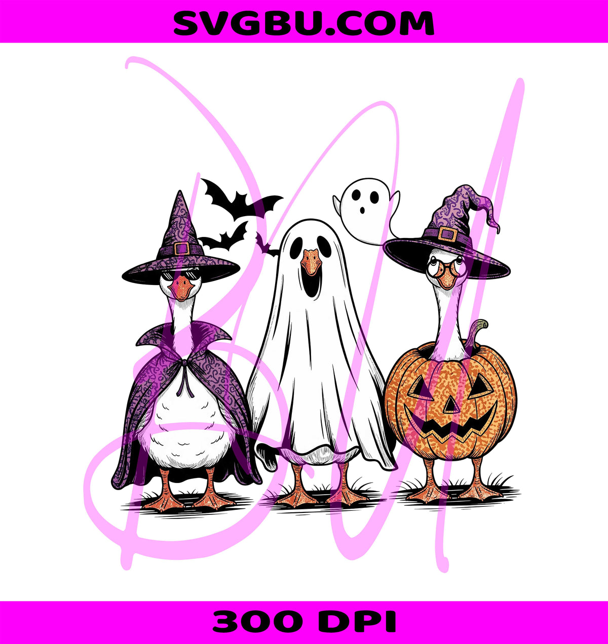 Spooky Goose Halloween PNG, Witch Goose PNG, Halloween Goose PNG
