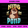 King Of The Pond PNG, Hoppers Beaver PNG, Cute Animal Crown PNG