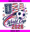 USA World Cup 2026 PNG,USA Soccer Fan PNG,World Cup Football PNG