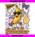 Lets Go Bananas PNG, Banana Baseball PNG, Cute Banana PNG