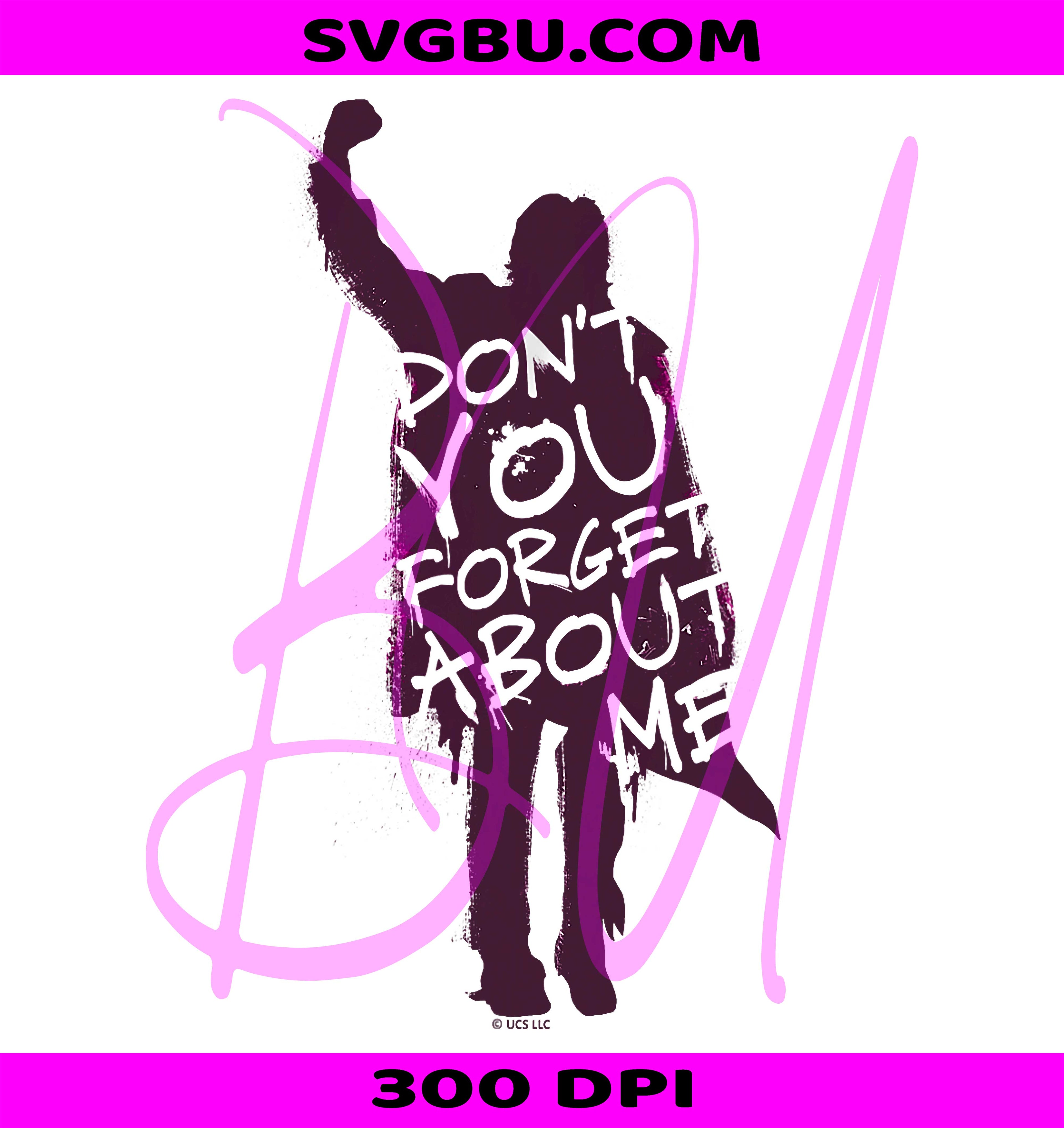The Breakfast Club Dont You Forget About Me PNG, 80s Movie Design PNG