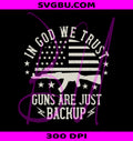 In God We Trust Guns PNG, Patriotic Guns PNG, USA Guns PNG