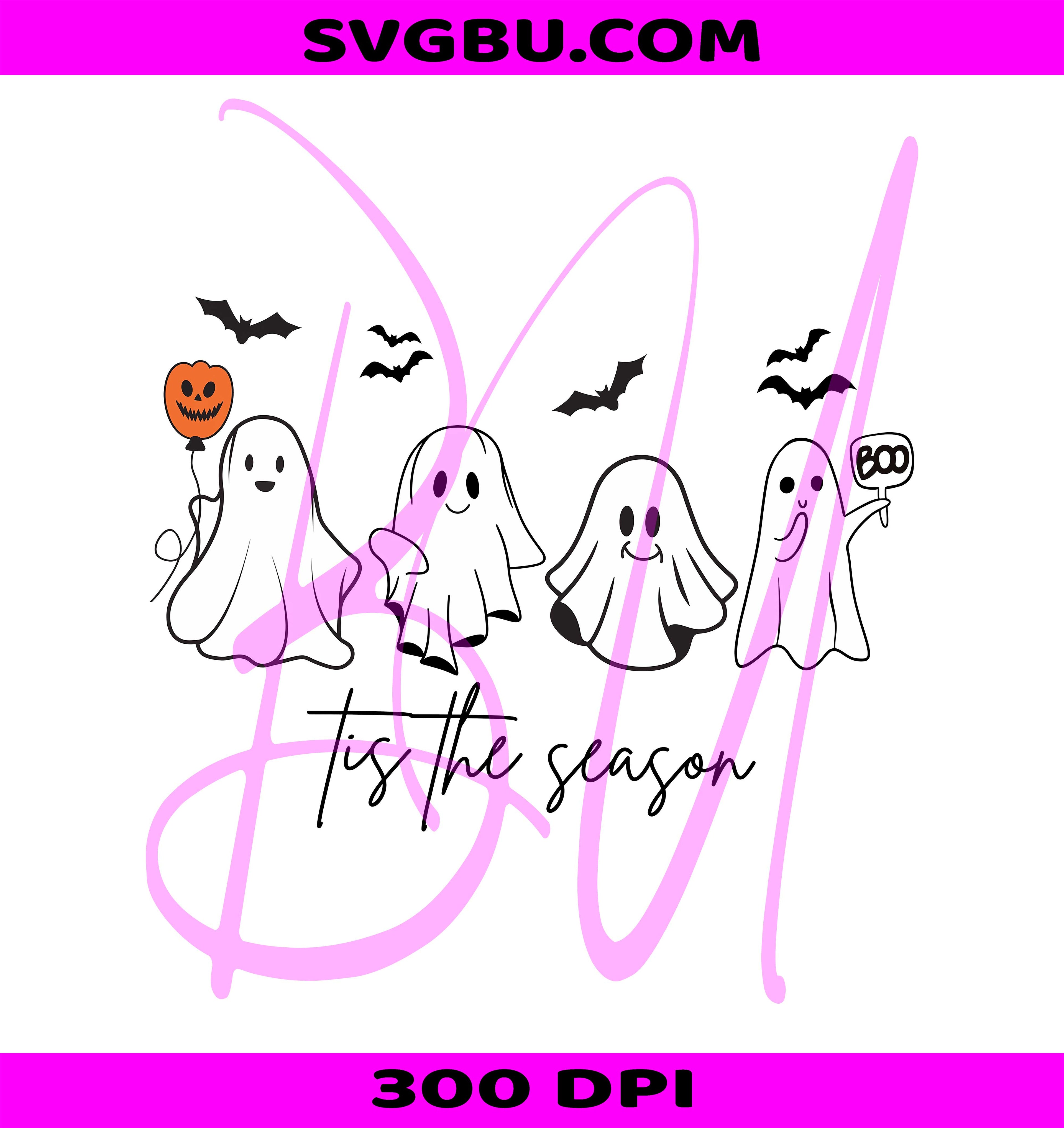 Tis The Season PNG, Halloween Ghosts PNG, Spooky Season PNG
