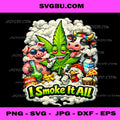 I Smoke It All Funny BBQ PNG, Grill Humor Graphic Design