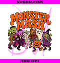 Monster Mash PNG, Retro Halloween PNG, Vintage Monsters PNG