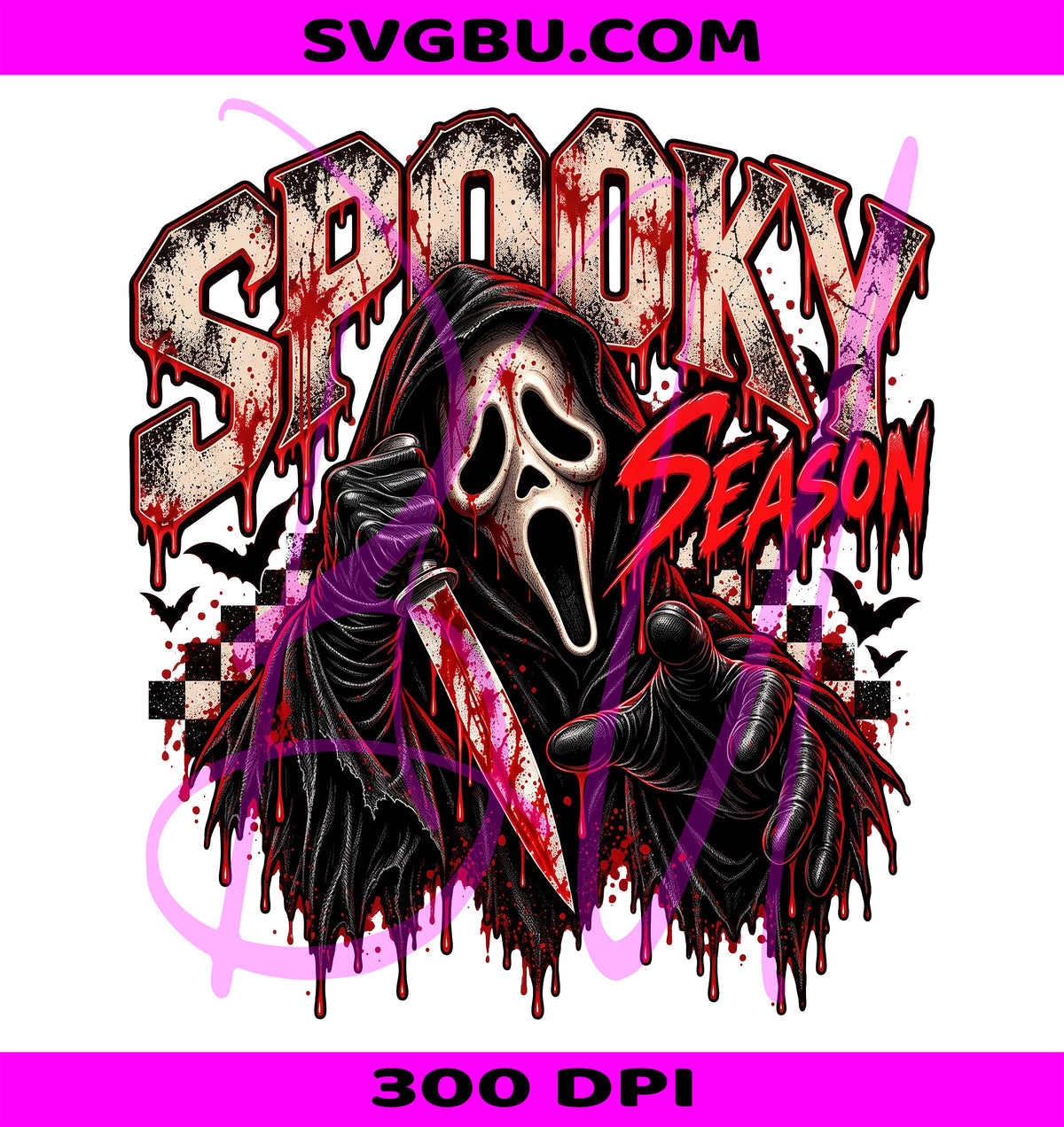 Spooky Season PNG, Horror Slasher PNG, Halloween Sublimation PNG